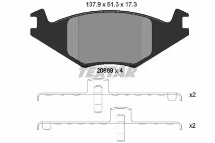 Комплект тормозных колодок, дисковый тормоз TEXTAR купить