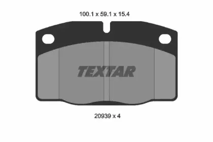 Комплект тормозных колодок, дисковый тормоз TEXTAR купить