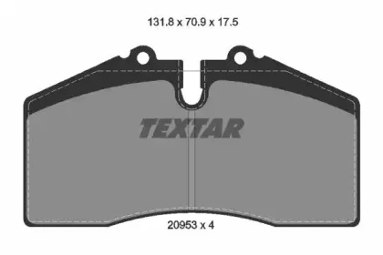 Комплект тормозных колодок, дисковый тормоз TEXTAR купить