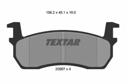 Комплект тормозных колодок, дисковый тормоз TEXTAR купить