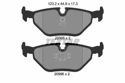 Комплект тормозных колодок, дисковый тормоз TEXTAR купить