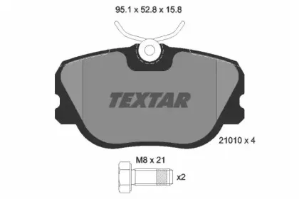 Комплект тормозных колодок, дисковый тормоз TEXTAR купить