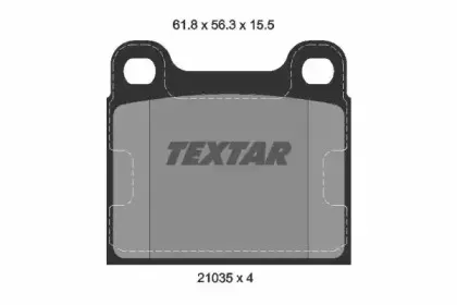 Комплект тормозных колодок, дисковый тормоз TEXTAR купить