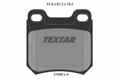 Комплект тормозных колодок, дисковый тормоз TEXTAR купить