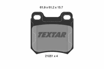 Комплект тормозных колодок, дисковый тормоз TEXTAR купить