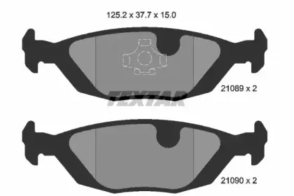 Комплект тормозных колодок, дисковый тормоз TEXTAR купить