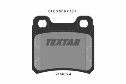 Комплект тормозных колодок, дисковый тормоз TEXTAR купить