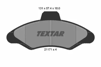 Комплект тормозных колодок, дисковый тормоз TEXTAR купить