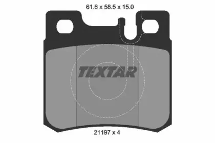 2119701 TEXTAR Гальмівні колодки до дисків TEXTAR купить