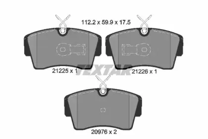 Комплект тормозных колодок, дисковый тормоз TEXTAR купить