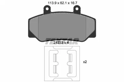 Комплект тормозных колодок, дисковый тормоз TEXTAR купить
