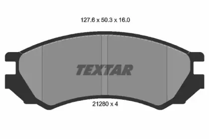 Комплект тормозных колодок, дисковый тормоз TEXTAR купить