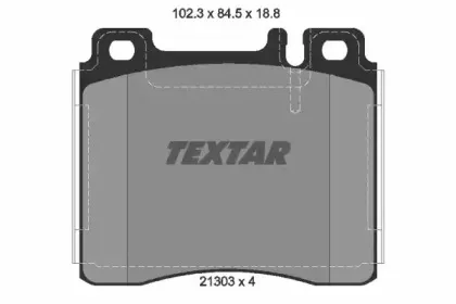 2130304 TEXTAR Гальмівні колодки до дисків TEXTAR купить