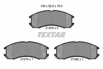 Комплект тормозных колодок, дисковый тормоз TEXTAR купить
