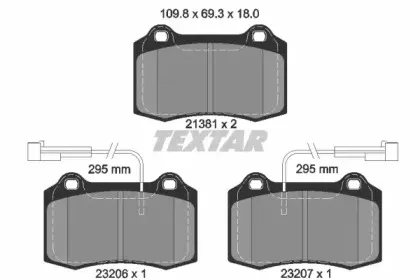 Комплект тормозных колодок, дисковый тормоз TEXTAR купить