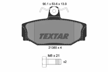 Комплект тормозных колодок, дисковый тормоз TEXTAR купить