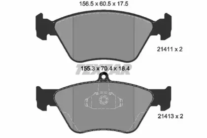 Комплект тормозных колодок, дисковый тормоз TEXTAR купить