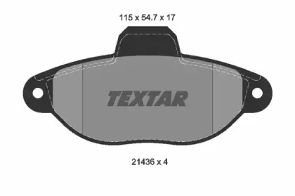 Комплект тормозных колодок, дисковый тормоз TEXTAR купить