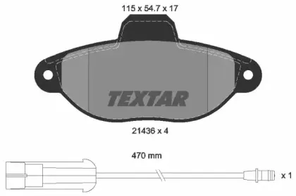 Комплект тормозных колодок, дисковый тормоз TEXTAR купить