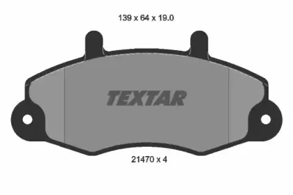 Комплект тормозных колодок, дисковый тормоз TEXTAR купить