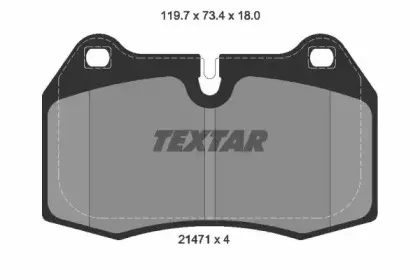 Комплект тормозных колодок, дисковый тормоз TEXTAR купить
