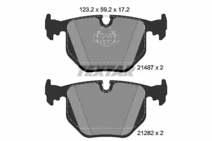 Комплект тормозных колодок, дисковый тормоз TEXTAR купить