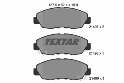 Комплект тормозных колодок, дисковый тормоз TEXTAR купить