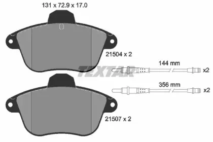 Комплект тормозных колодок, дисковый тормоз TEXTAR купить