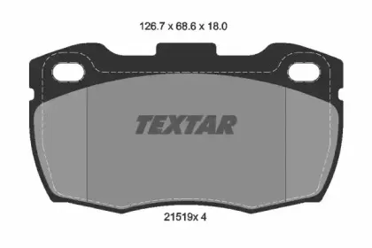 Комплект тормозных колодок, дисковый тормоз TEXTAR купить