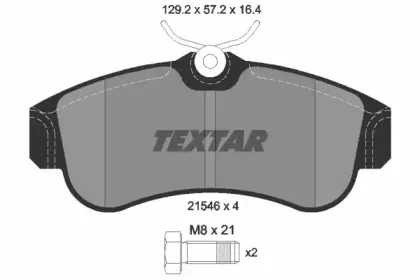 Комплект тормозных колодок, дисковый тормоз TEXTAR купить