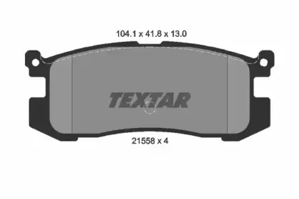 Комплект тормозных колодок, дисковый тормоз TEXTAR купить