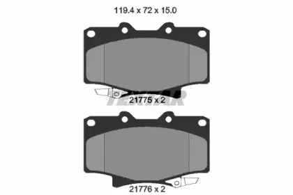 Комплект тормозных колодок, дисковый тормоз TEXTAR купить