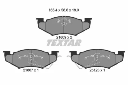 Комплект тормозных колодок, дисковый тормоз TEXTAR купить