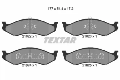Комплект тормозных колодок, дисковый тормоз TEXTAR купить