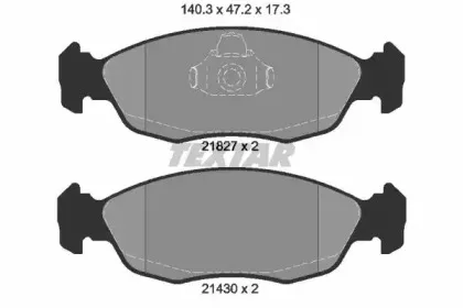 Комплект тормозных колодок, дисковый тормоз TEXTAR купить