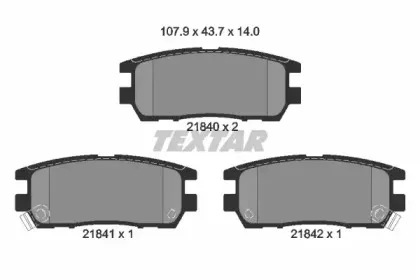 2184002 TEXTAR Гальмівні колодки до дисків TEXTAR купить