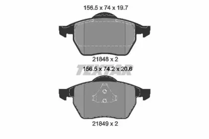 Комплект тормозных колодок, дисковый тормоз TEXTAR купить