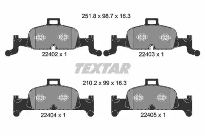 2240201 TEXTAR Гальмівні колодки до дисків TEXTAR купить