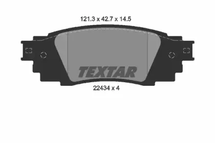 2243401 TEXTAR Гальмівні колодки до дисків TEXTAR купить