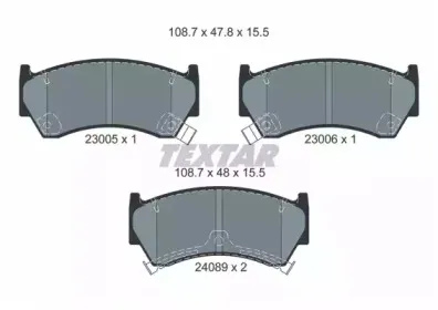 Комплект тормозных колодок, дисковый тормоз TEXTAR купить