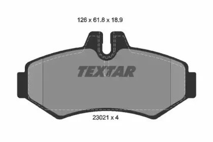 2302101 TEXTAR Гальмівні колодки до дисків TEXTAR купить