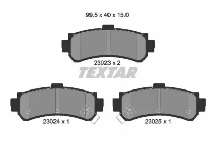 Комплект тормозных колодок, дисковый тормоз TEXTAR купить