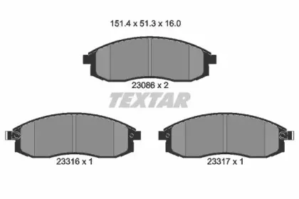 Комплект тормозных колодок, дисковый тормоз TEXTAR купить