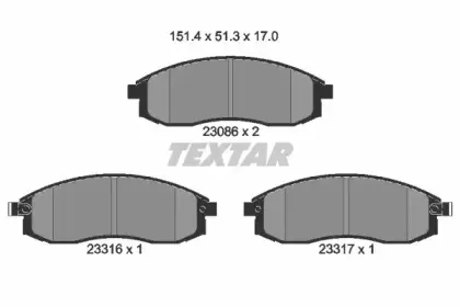 Комплект тормозных колодок, дисковый тормоз TEXTAR купить