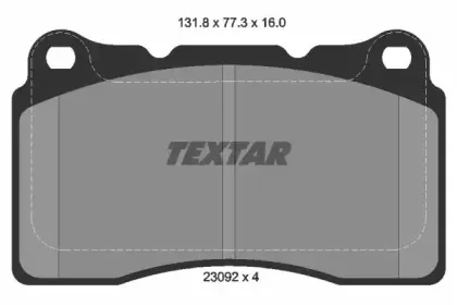 Комплект тормозных колодок, дисковый тормоз TEXTAR купить