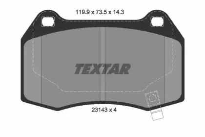 Комплект тормозных колодок, дисковый тормоз TEXTAR купить