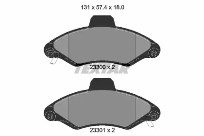 Комплект тормозных колодок, дисковый тормоз TEXTAR купить