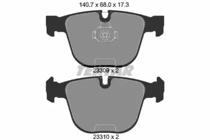 Комплект тормозных колодок, дисковый тормоз TEXTAR купить