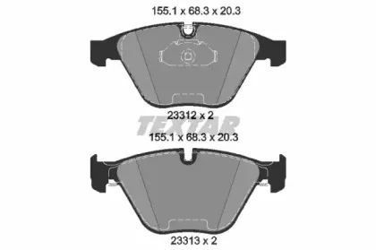 Колодки тормозные TEXTAR купить
