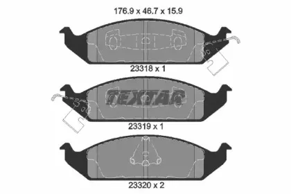 Комплект тормозных колодок, дисковый тормоз TEXTAR купить